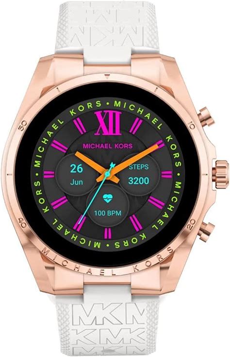 michael kors fitness tracker rose gold|Michael Kors Men's or Women's Gen 6 44mm Touchscreen .